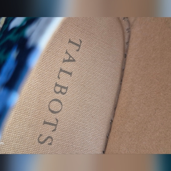 Talbots Floral Loafers - Blue and Yellow - Picture 4 of 5